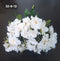 Buchet artificial trandafiri japonezi albi - 49cm