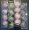 Set 4 Globuri Decorative 4 culori cu Sclipici - 10cm