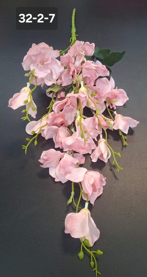 Lisianthus artificial roz – flori mici decorative 60 cm