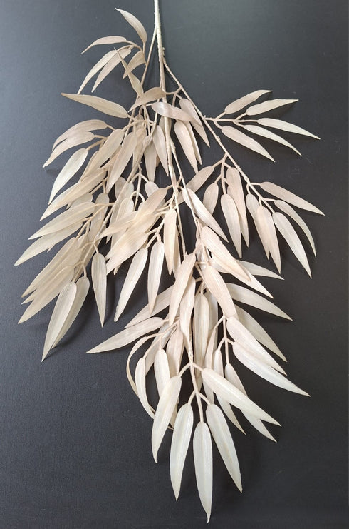 Frunze Decorative Artificiale 100cm Bej Natur – Ramură Elegantă Tip Eucalipt