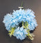 Buchet artificial cu dalii albastre, 35cm