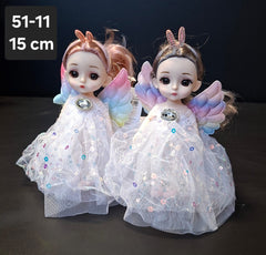 Păpuși Îngeraș cu Aripi Curcubeu - 15cm 10/set