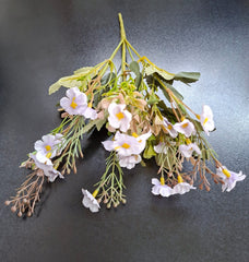 Buchet Artificial Flori de Câmp 30cm – Flori Mici Decorative Lila