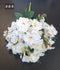 Buchet artificial trandafiri japonezi alb-crem - 49cm