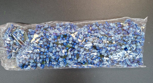 Flori din plastic - Stamine 144/set albastru