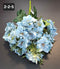 Buchet artificial trandafiri japonezi albastri 49cm