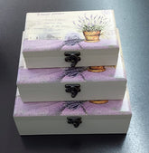 Cutii din lemn 3/set DR079