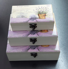 Cutii din lemn 3/set DR079