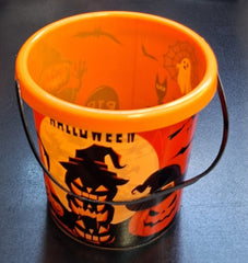 Găletușă Halloween din Plastic – Trick or Treat, Portocalie