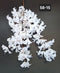 Ramură artificială decorativă - 111cm flori albe