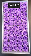 Trandafiri pasta de sapun sapun, 5cm, cutie 50 buc