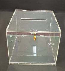 Cutie de dar acrilică transparentă cu încuietoare – 21/25cm