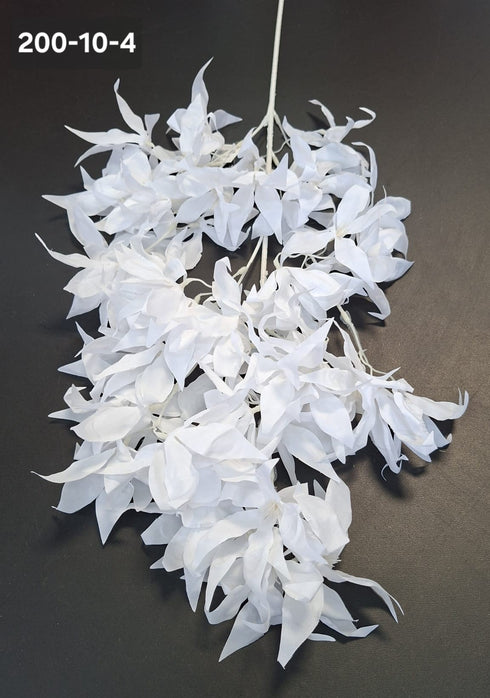 Ramură decorativă artificială albă - 90cm