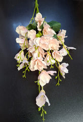 Lisianthus artificial roz pal – flori mici decorative 60 cm