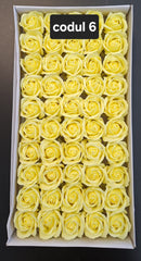 Trandafiri pasta de sapun sapun, 5cm, cutie 50 buc
