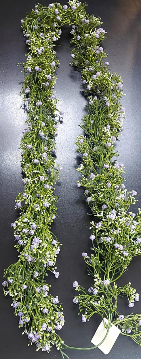 Ghirlandă cu Floarea Miresei Mov – 175cm