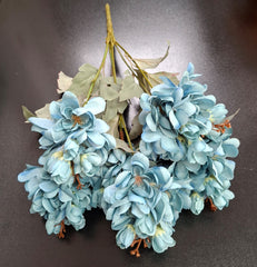 Flori artificiale de salcâm albastru deschis – 50 cm, tije sârmă, material textil