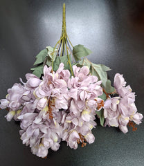 Flori artificiale de salcâm mov deschis – 50 cm, tije sârmă, material textil