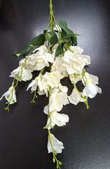 Lisianthus artificial alb – flori mici decorative 60 cm