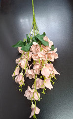 Lisianthus artificial roz prăfuit – flori mici decorative 60 cm