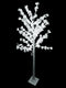 Copac LED Decorativ 175cm Alb Rece cu Flori