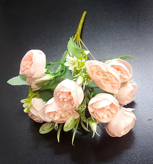 Buchet flori artificiale ranunculus piersica – 30cm