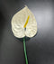 Anturium alb artificial din plastic 70cm – flori exotice