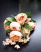 Buchet Elegant cu Bujori Piersică – Flori Artificiale Premium