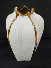 Vază decorativă ceramică 30 cm Lve – design modern cu finisaj contrastant (98--11)