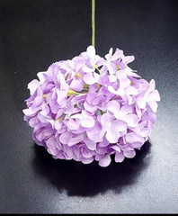 Fir Hortensie Lila – Floare Artificială pe Tulpină, Material Textil