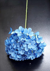 Fir Hortensie Albastru Intens – Floare Artificială pe Tulpină, Material Textil
