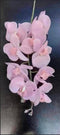 Orhidee artificială roz pal pastel – 100 cm, floare decorativă realistă