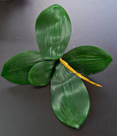 Frunze artificiale de orhidee, 21cm – decor floral realist
