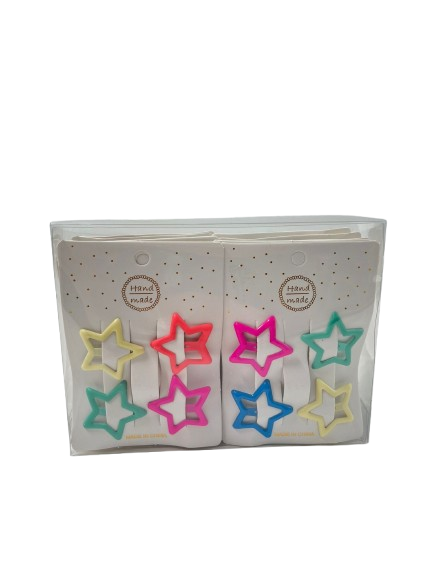 Lve Clame Par Colorate Stelute 9-14 20buc/set 100/bax