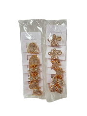 Lve Cleste Par Metal Cu Strasuri Dif Modele 1-16 12buc/set 104/bax