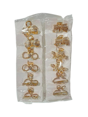 Lve Cleste Par Metal Cu Strasuri Dif Modele 1-7 12buc/set 100/bax