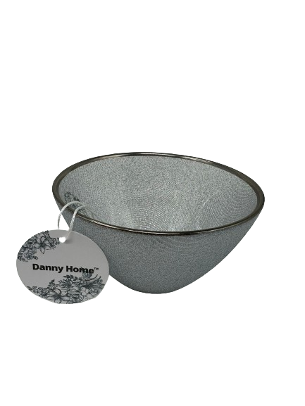 Lve Danny Home Bol Sticla Margini Argintii 14.5cm Wy127 4-38 4/set