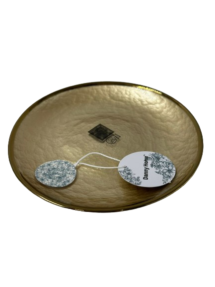 Lve Danny Home Farfurie Sticla Intinsa Aurie Margini Aurii 21cm Wy084 4-3 6/set