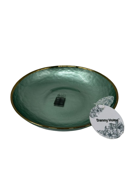 Lve Danny Home Farfurie Sticla Rotunda Margini Aurii 20cm Wy094 4-10 4/set