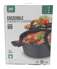 Lve Jio Cratita Aluminiu Cu Manere Detasabile+capac 28cm 555-17