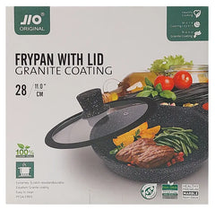 Lve Jio Tigaie Aluminiu Cu Coada Detasabila+capac 28cm 555-22