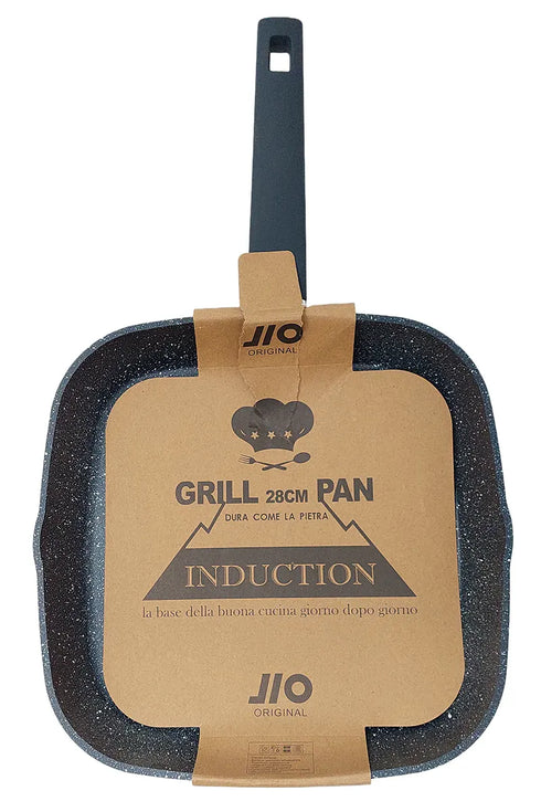 Lve Jio Tigaie Grill Aluminiu Cu Coada+capac 28cm 555-28
