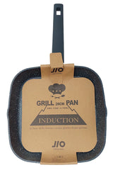 Lve Jio Tigaie Grill Aluminiu Cu Coada+capac 28cm 555-28