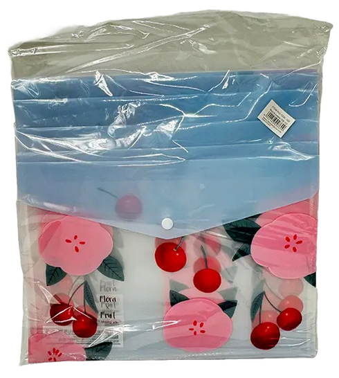 Lve Mapa Documente Plastic A4 Flora&fruit 1236--122 33x24cm 12 Buc/set