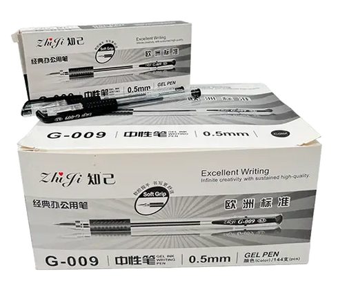 Lve Pixuri Cu Gel Negru G-009 0.5mm 12buc/set 1139-84