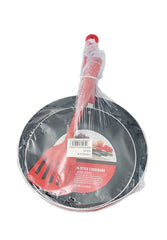 Lve Set 3pcs Tigaie Aluminiu Cu Coada+spatula 514-89