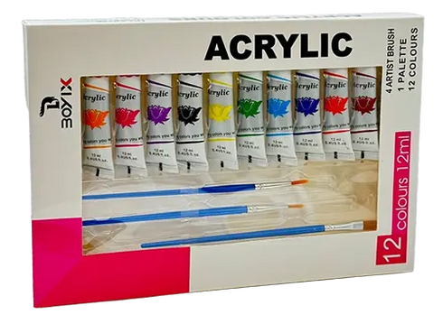 Lve Set Acuarele/tempera Acrilic+paleta+pensule 1885-32