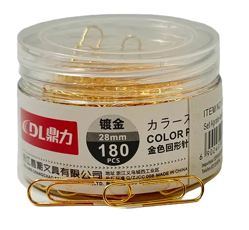 Lve Set Agrafe Birou Auri 28mm 180pcs 1236--95