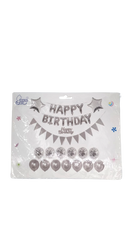 Lve Set Ghirlanda Baloane Aniversare Div Culori 462-7