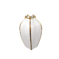 Vază decorativă ceramică 30 cm Lve – design modern cu finisaj contrastant (98--11)